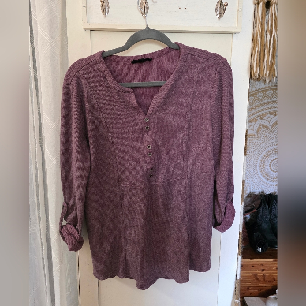 Jane and Delancey Plum Henley Tunic